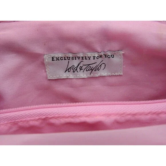 Lord & Taylor Purse Straw Rattan Handbag Retro Flowers Vacation Floral 90s VTG - Picture 5 of 16